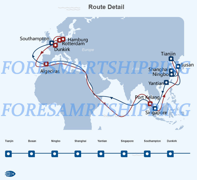 Daily Weekly Freight Forwarder China To Germany Door To Door