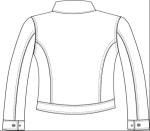 Button Through Ladies PVC Jacket , Pleather Dark Brown Jacket LEDO1739