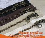 PVC zipper used for bags ,garment waterproof zipper plastic zipper, Garment
