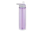 500ML Double Wall Plastic Sports Water Bottle BPA Free Drink Bottles With Straw