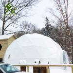 Waterproof 6m Diameter Geo Dome Tent For Living Camping