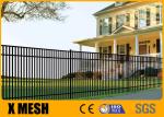 Full Welding 5ft X 8ft Security Metal Fencing Black Powder Coated Industrial