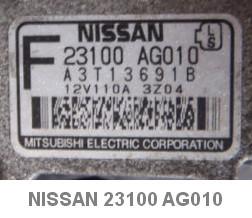 Wholesale 23100-AG010 A3T13691B NISSAN Alternator assy from china suppliers