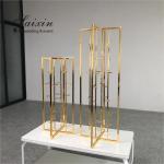 Gold Wedding Flower Stands Black Display Floor Candlestick Holder Table Metal