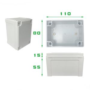 Wholesale TY-8011070 110 Size IP66 Junction Enclosure Box Waterproof Electrical ABS Plastic from china suppliers