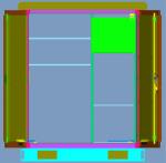 2 Compartment IP66 H1800mm Outdoor Electrical Cabinet