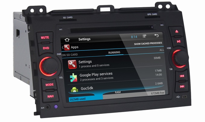 Ouchuangbo Auto DVD Stereo Player for Toyota Prado 2008-2011 Android 4.2 System iPod USB Wifi OCB-8626B