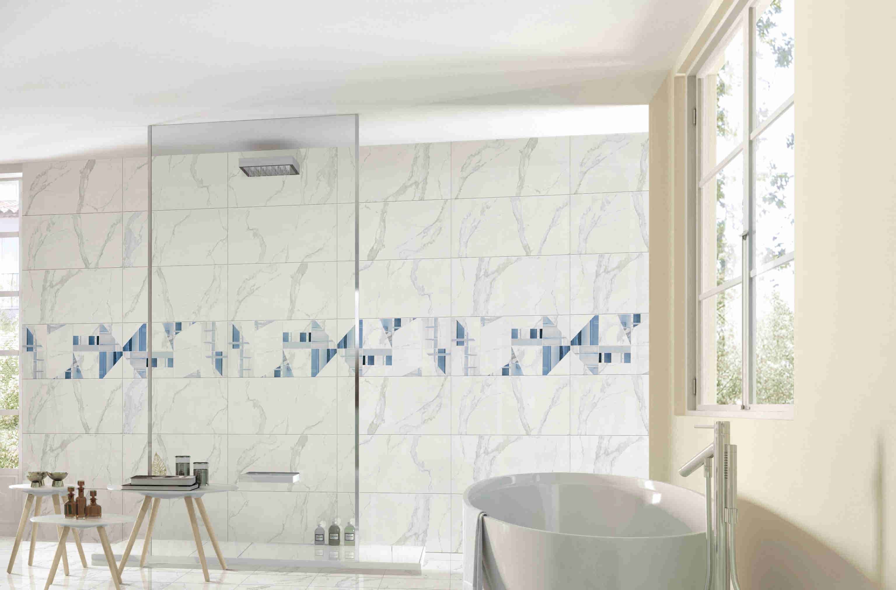 12x24 Polished Porcelain Tile Looks Like Marble For Hospital Metro Office Building