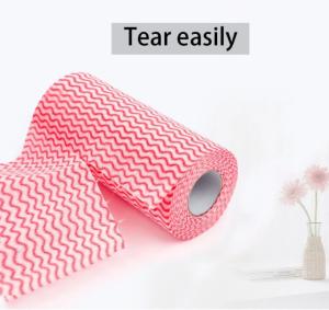 Wholesale Perforated Kitchen Nonwoven 50GSM Disposable Cleaning Cloth from china suppliers