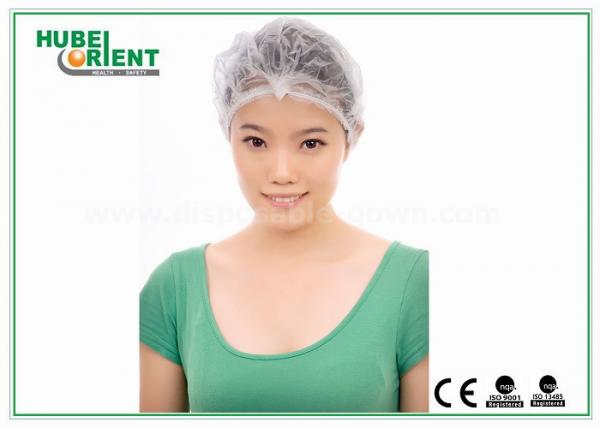 Quality Customized Disposable Head Cap /  Female Surgical Caps For Beauty / Food Industry for sale