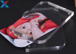 Magnet Clear Acrylic Photo Frame Creative ARC Shape PMMA Pictures Table Frame