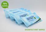 Non Woven Fabrics Disinfectant Wipes Travel Pack With Alcohol Safe For Skin