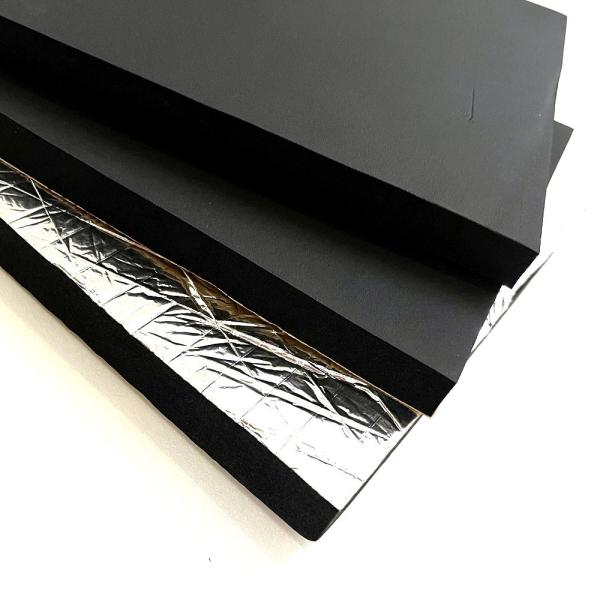 Aluminum Foil Coated NBR Rubber Foam Closed Cell Low Thermal Conductivity For