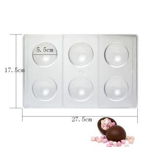 Wholesale Household Round Sphere Shape Chocolate Mould DIY Custom Made Chocolate Moulds from china suppliers