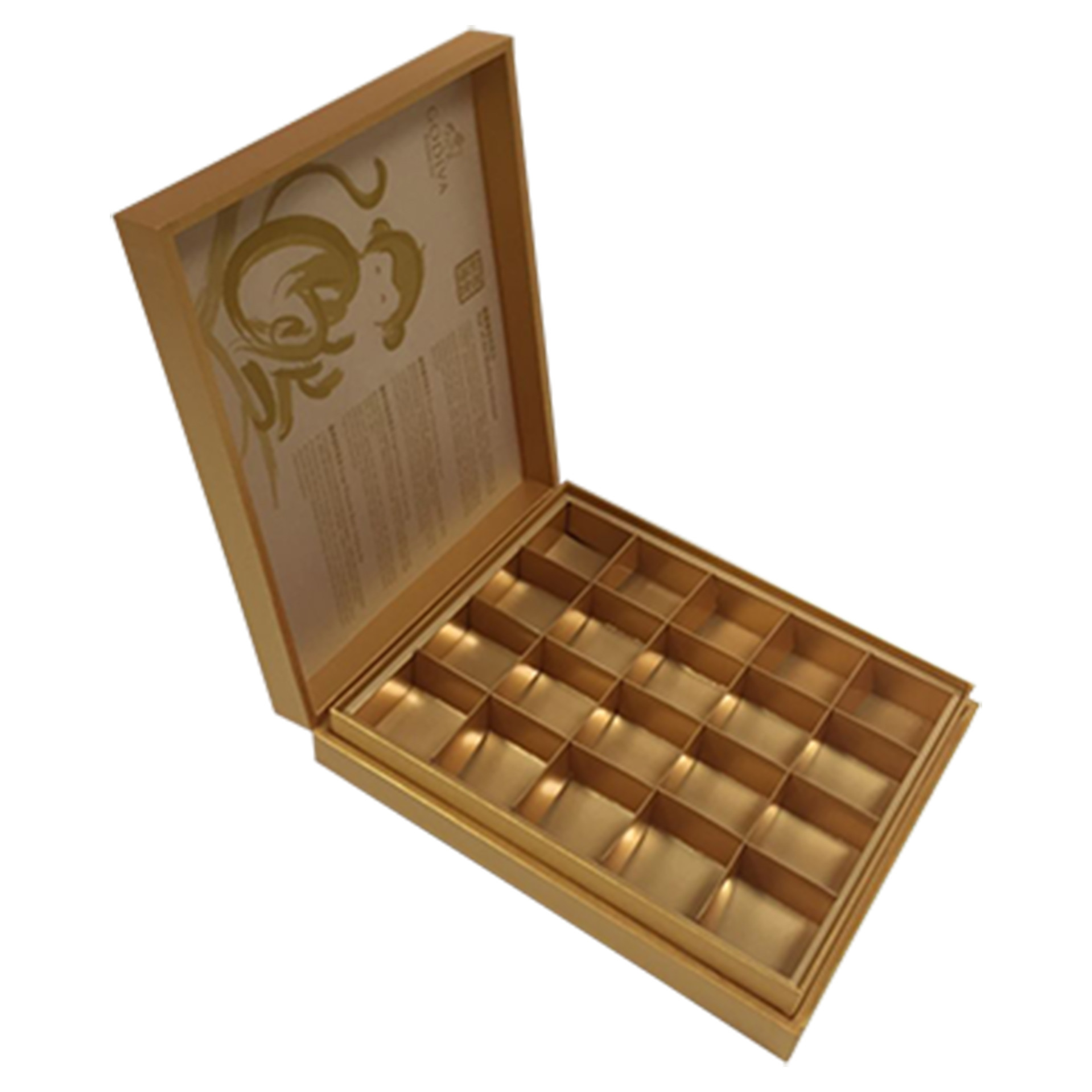 Cardboard Chocolate Food Gift Box Packaging With Drawer FSC Approval