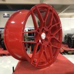 18'' 19'' 20'' 21'' 22 InchRed Colour polished Monoblock Forged Alloy Wheels
