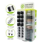 Mobile Phone Accessories Acrylic Display Racks Holder Stand Phone Station Usb