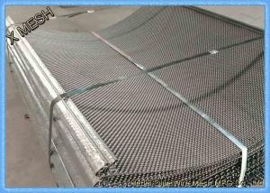 Wholesale 45# Steel Flat Top Woven Wire Screen / 65Mn Steel Woven Wire Cloth from china suppliers