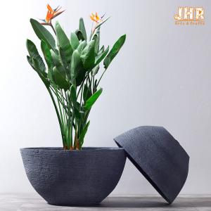 Wholesale Polystone Planters Garden Plant Pots Resin Flowerpots Planters Outdoor Flower Planters Clay Pots from china suppliers