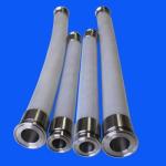Low Volatile Grade Braided Silicone Tubing , Wire Reinforced Flexible Hose