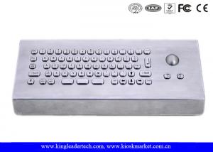 Wholesale Brushed Stainless Steel USB Industrial Keyboard With Trackball from china suppliers