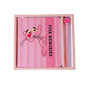 Wholesale Pink Cover Personalised Diary And Pen Set Customized Silk Screen Printing Logo For Girls from china suppliers