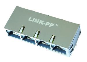 Wholesale RTC-1S4AAK1A Multi-port RJ45 1x4 Connector LPJG47305A47NL 10/100BT Magnetic from china suppliers