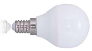 Wholesale LED Bulb G45 5.5w Plastic Cover Aluminum Bulb E14/27 Energy Saving Lamp 2 Years Warranty House Office Used Indoor Light from china suppliers