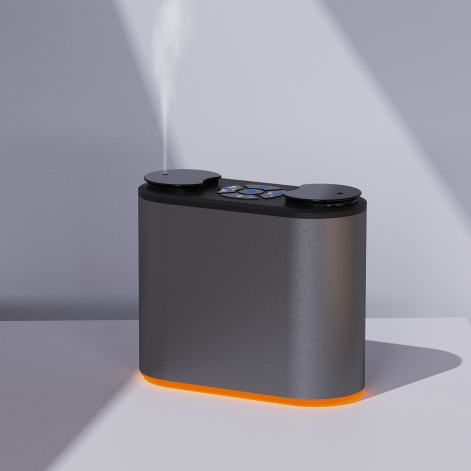 Cold Air Atomizing Diffuser Waterless Rechargeable Dual Nozzle
