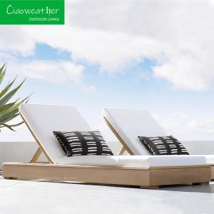 Wholesale Modern Outdoor Furniture Beach Wood Sun Lounger Perfect for Hotel Patio Pool Chaise Lounge from china suppliers