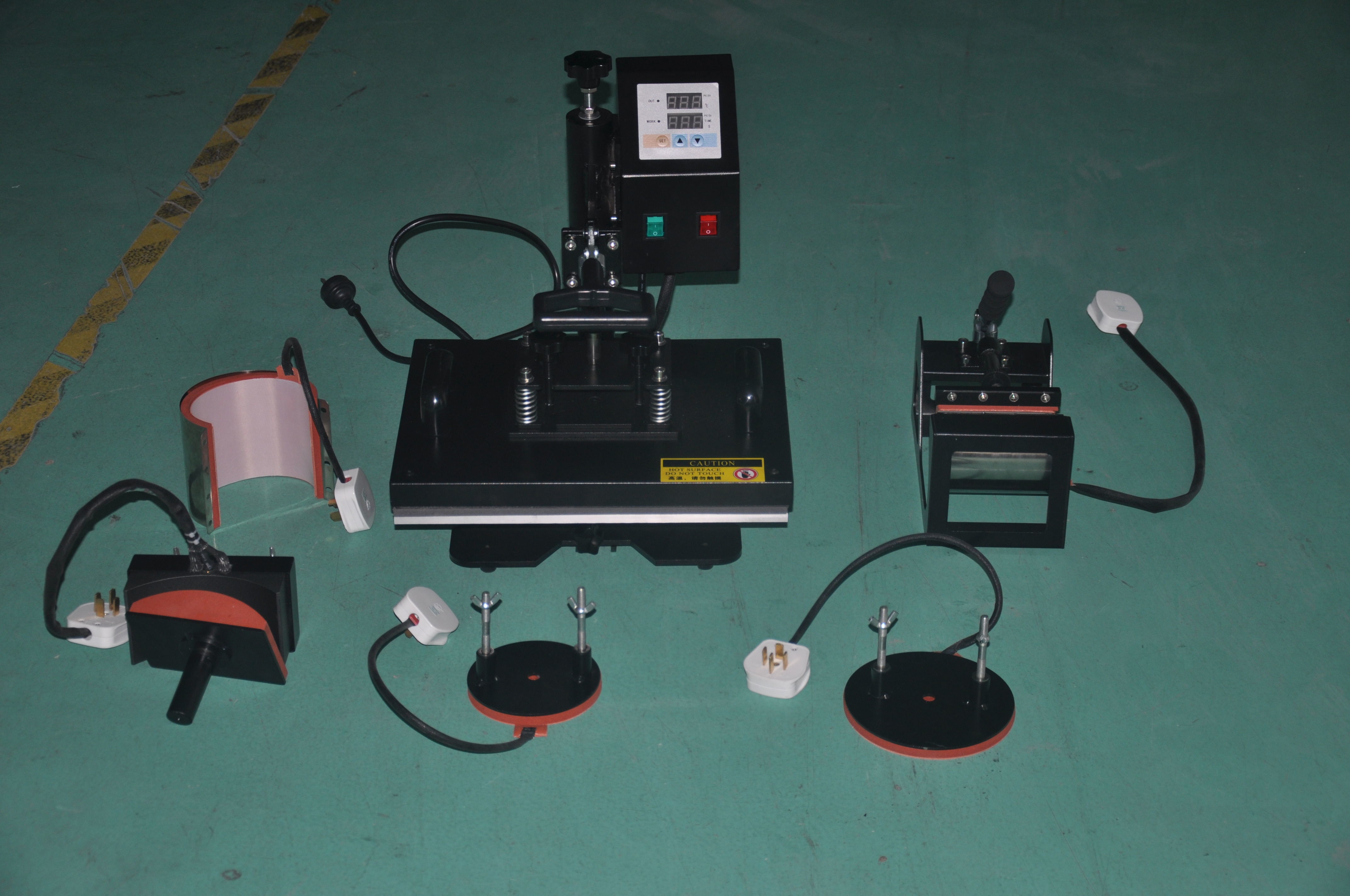 TH Series Manual Heat Transfer Machine Combo 6-In- 1 Sublimation Heat Press Machine