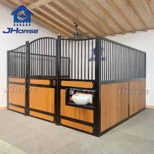 Wholesale Customized Welded Weave Steel Horse Stall With Bamboo Filling Wood from china suppliers