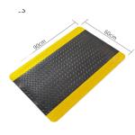 Black And Yellow Antistatic Conductive Cleanroom ESD Anti Fatigue Mat With Lock