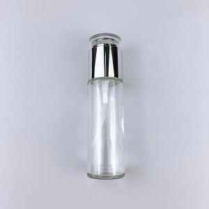 Wholesale Lotion Bottles for Lotion Body Wash Shampoo Conditioner transparent glass cosmetic bottle with sprinkler from china suppliers