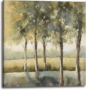 Wholesale Forest Canvas Wall Art Printed Landscape Oil Painting For Modern Home Decoration from china suppliers