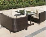 Nordic Style Terrace Courtyard Living Room Sofa Wicker Rattan Chair Patio