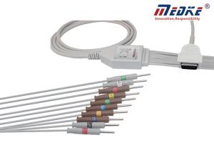 Wholesale Burdick compatible EKG Cable with 10 leads AHA Fixed Needle 007704 012-0844-01 from china suppliers