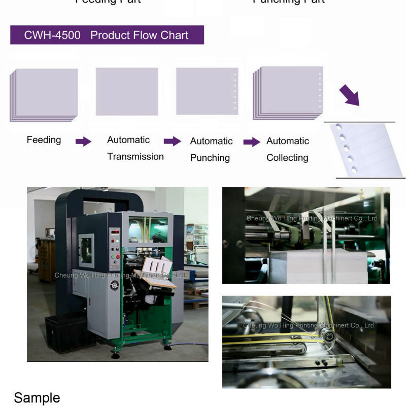 Automatic Paper Punching Machine Easy To Operate For Printing Shops