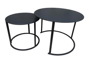 Wholesale Metal Black 50cm High Modern Round Coffee Tables Furniture Iron from china suppliers