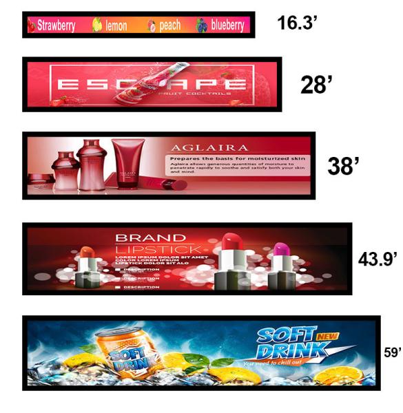 Wall Mounted Digital Stretched Bar Poster Display 5ms Indoor Ultra Wide Lcd