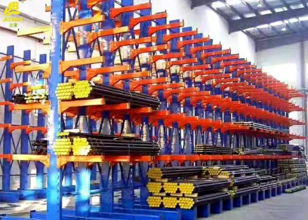 Wall Mount Cantilever Storage Rack System , Double Sided Cantilever Rack For