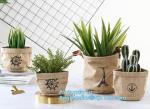 colorful gold TYVEK washable paper garden pots flower pot storage bag,Washable