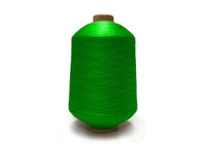 Wholesale Green Draw Texturing Yarn , Polyester Dyed Core Spun Yarn Heat Resistance from china suppliers