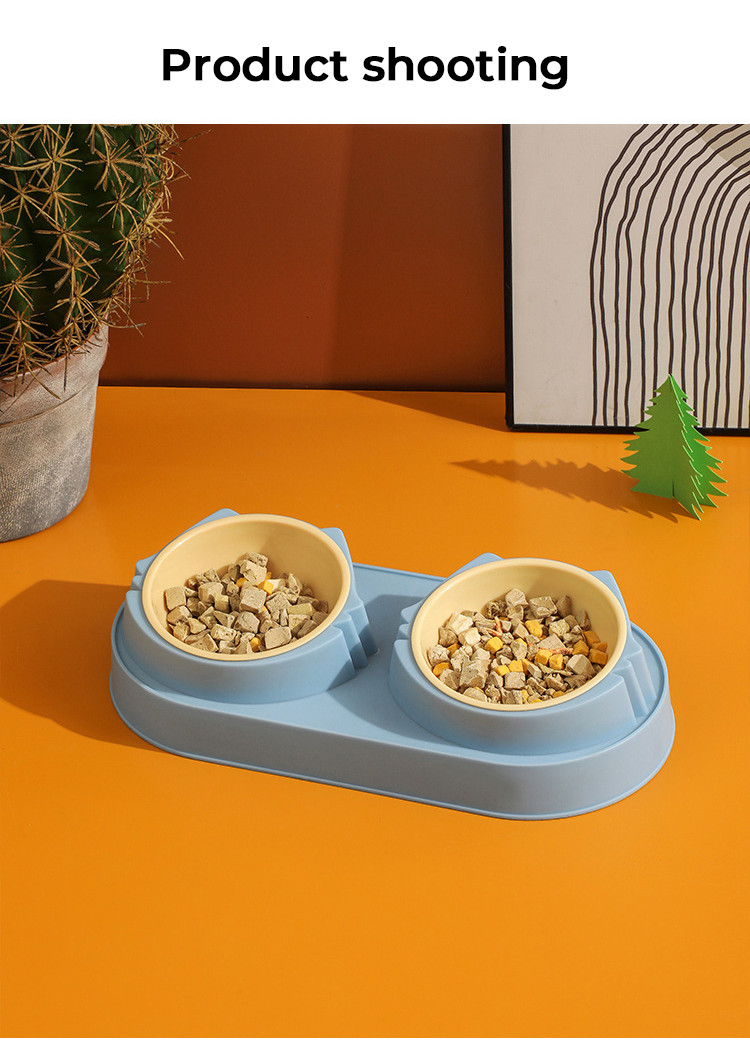 Customizable Ceramic Pet Food Bowl with Stainless Steel Material