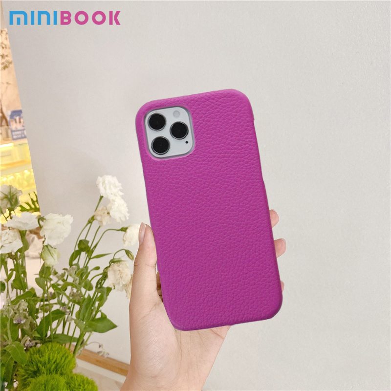 Daily Life Genuine Leather Colorful Fashion Camera Plating Cover for iPhone 14 13 Pro Max
