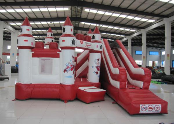 Simple inflatable jumping castle PVC material red color inflatable bouncer house
