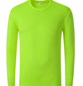 Wholesale Plain Polyester T Shirts Clothing Round Neck Full Sleeve T Shirt 200g from china suppliers