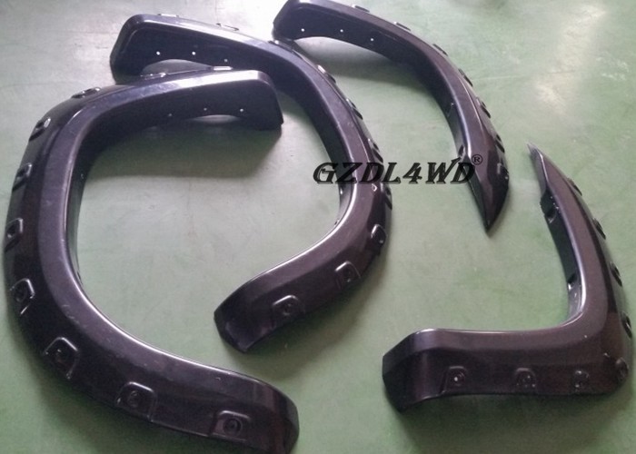 Texture Black Wheel Arch Flares For Toyota Tacoma 2005 - 2014 / Car Fender Trim