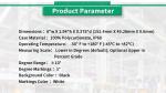 2110Y UNIVO 10 deg -45-82 Gradiometer Inclinometer Glass Tube Angle Slope Level