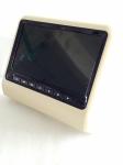 Back Hanging Car Headrest Monitor Beige Color 1080P Multiple Format Video